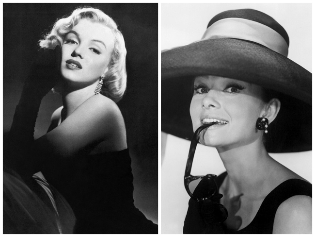 Marilyn Monroe et Audrey Hepburn